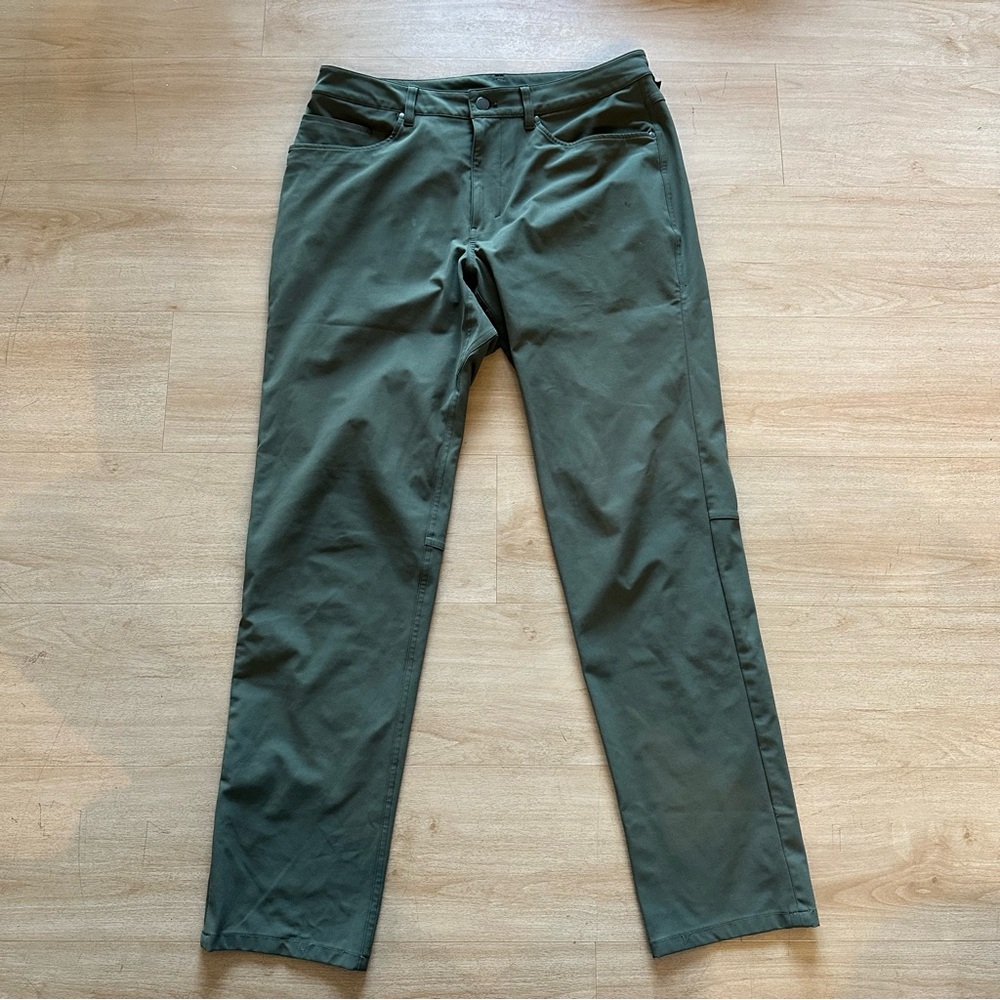 Lululemon ABC Classic Fit Five Pocket Warpstreme Chinos Dress Pants 33x32 - Picture 3 of 12